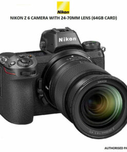 NIKON Z6 FX-FORMAT MIRRORLESS CAMERA BODY WITH 24-70MM LENS + MOUNT ADAPTER FTZ + 64 GB CARD