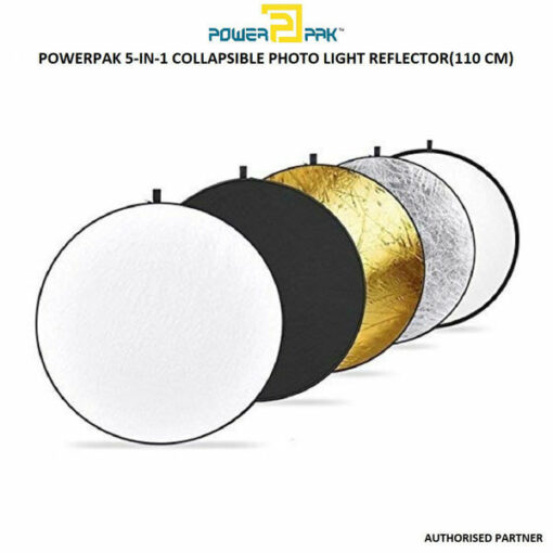 POWERPAK 5-IN-1 COLLAPSIBLE PHOTO LIGHT REFLECTOR (110 CM)