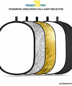 POWERPAK 5 IN 1 RFT05 COLLAPSIBLE PHOTO LIGHT REFLECTOR 100 X 170 CM