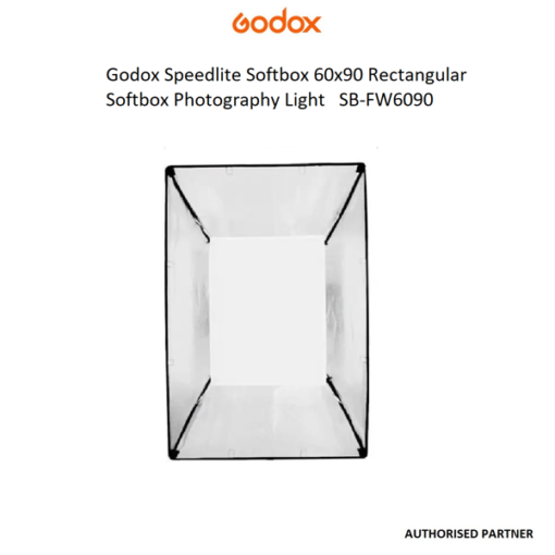GODOX SPEEDLITE SOFTBOX 60X90 RECTANGULAR SOFTBOX PHOTOGRAPHY LIGHT SB-FW6090