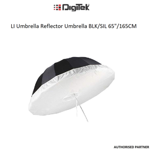 DIGITEK UMBRELLA REFLECTOR BLK/SIL 65"/165CM