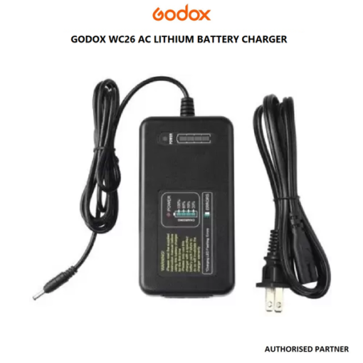 GODOX WC26 LITHIUM BATTERY AC CHARGER FOR AD600 PRO