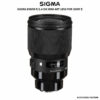 SIGMA 85MM F/1.4 DG HSM ART LENS FOR SONY E
