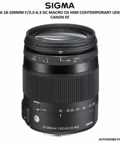 SIGMA 18-200MM F/3.5-6.3 DC MACRO OS HSM CONTEMPORARY LENS FOR CANON EF