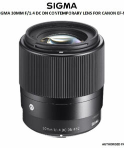 SIGMA 30MM F/1.4 DC DN CONTEMPORARY LENS FOR CANON EF-M