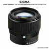 SIGMA 56MM F/1.4 DC DN CONTEMPORARY LENS FOR CANON EF-M