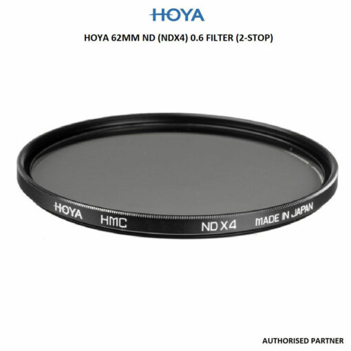 HOYA 62MM ND (NDX4) 0.6 FILTER (2-STOP)